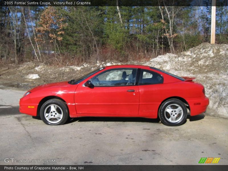 Victory Red / Graphite 2005 Pontiac Sunfire Coupe