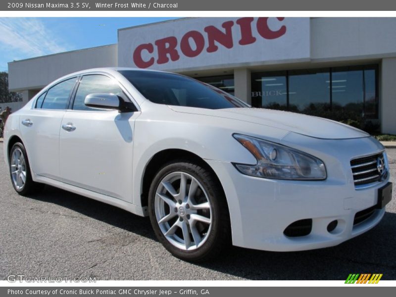 Winter Frost White / Charcoal 2009 Nissan Maxima 3.5 SV