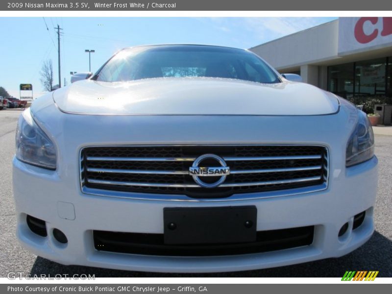 Winter Frost White / Charcoal 2009 Nissan Maxima 3.5 SV