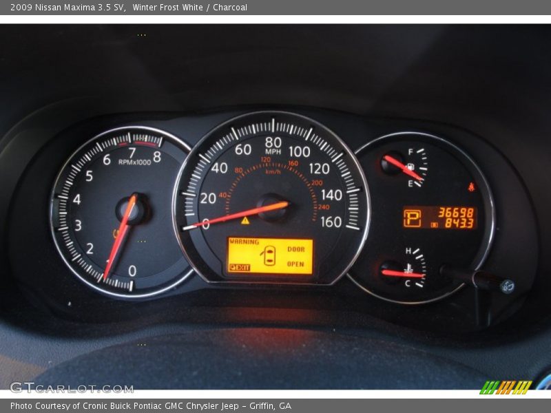 Winter Frost White / Charcoal 2009 Nissan Maxima 3.5 SV