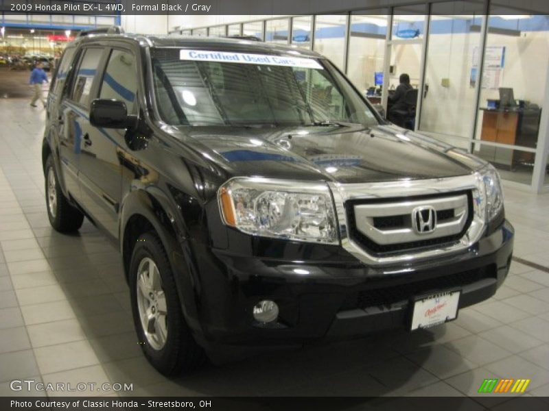 Formal Black / Gray 2009 Honda Pilot EX-L 4WD