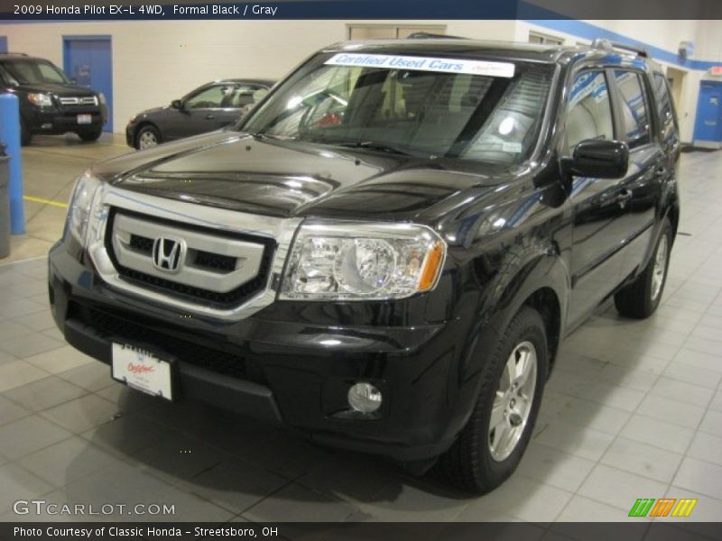 Formal Black / Gray 2009 Honda Pilot EX-L 4WD