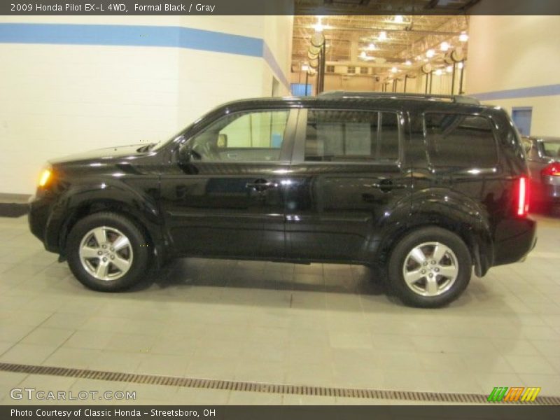 Formal Black / Gray 2009 Honda Pilot EX-L 4WD