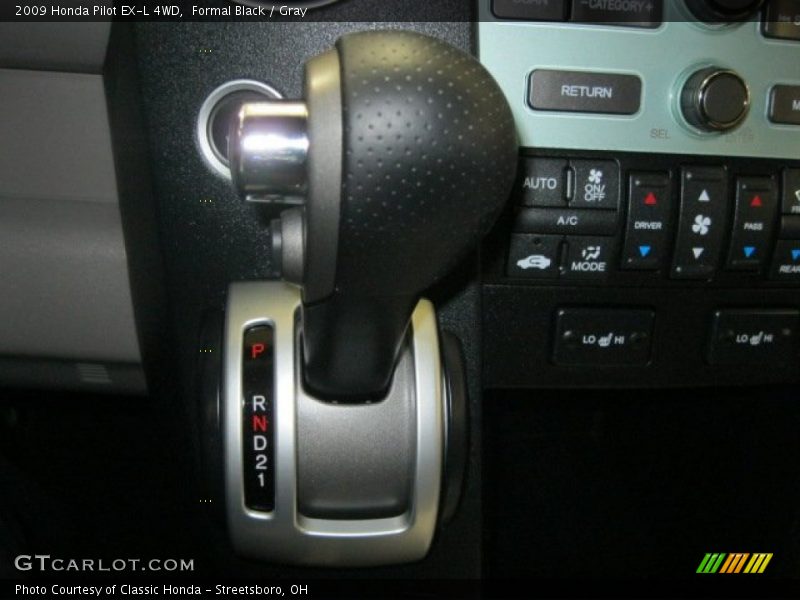  2009 Pilot EX-L 4WD 5 Speed Automatic Shifter