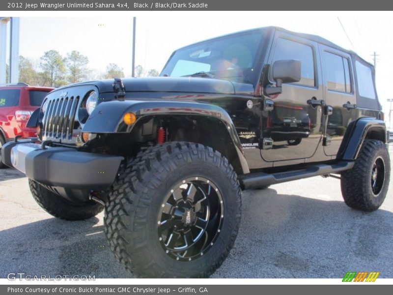 Black / Black/Dark Saddle 2012 Jeep Wrangler Unlimited Sahara 4x4