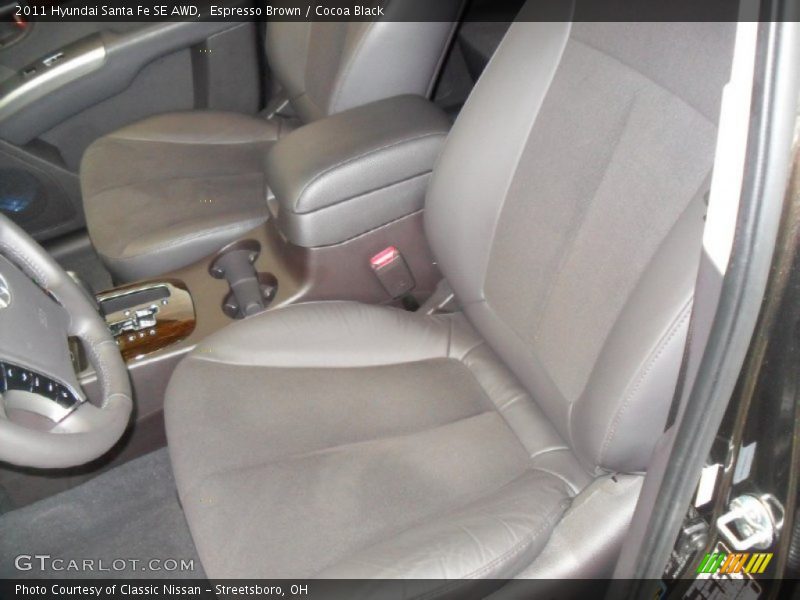 Espresso Brown / Cocoa Black 2011 Hyundai Santa Fe SE AWD
