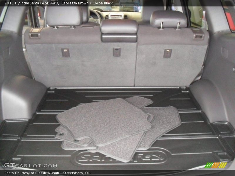 Espresso Brown / Cocoa Black 2011 Hyundai Santa Fe SE AWD