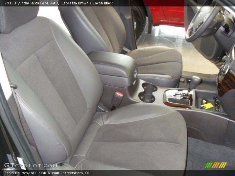 Espresso Brown / Cocoa Black 2011 Hyundai Santa Fe SE AWD