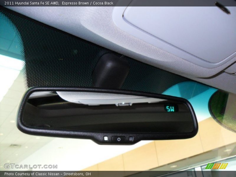 Espresso Brown / Cocoa Black 2011 Hyundai Santa Fe SE AWD