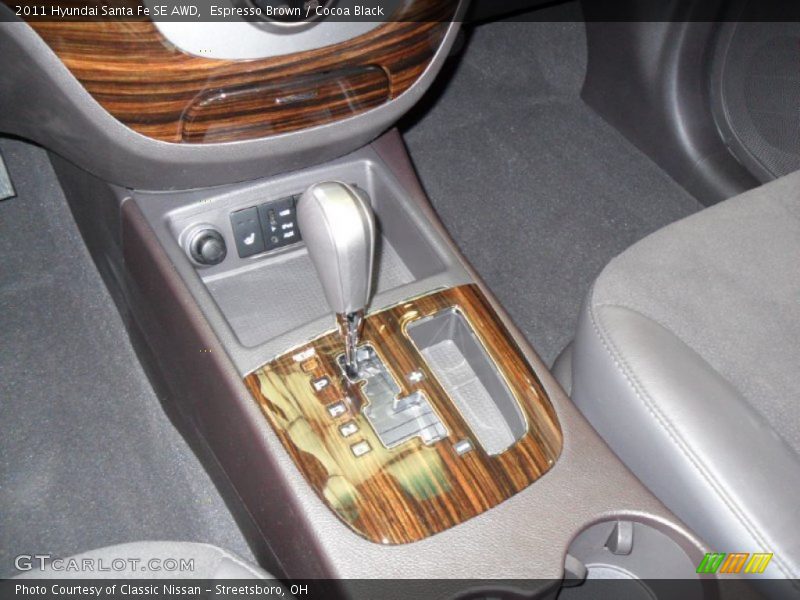 Espresso Brown / Cocoa Black 2011 Hyundai Santa Fe SE AWD