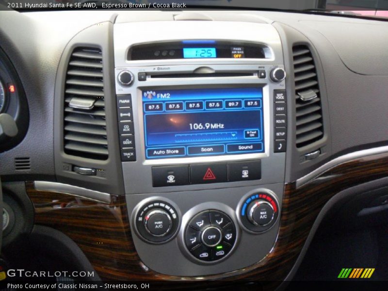 Espresso Brown / Cocoa Black 2011 Hyundai Santa Fe SE AWD
