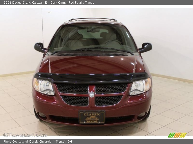 Dark Garnet Red Pearl / Taupe 2002 Dodge Grand Caravan ES
