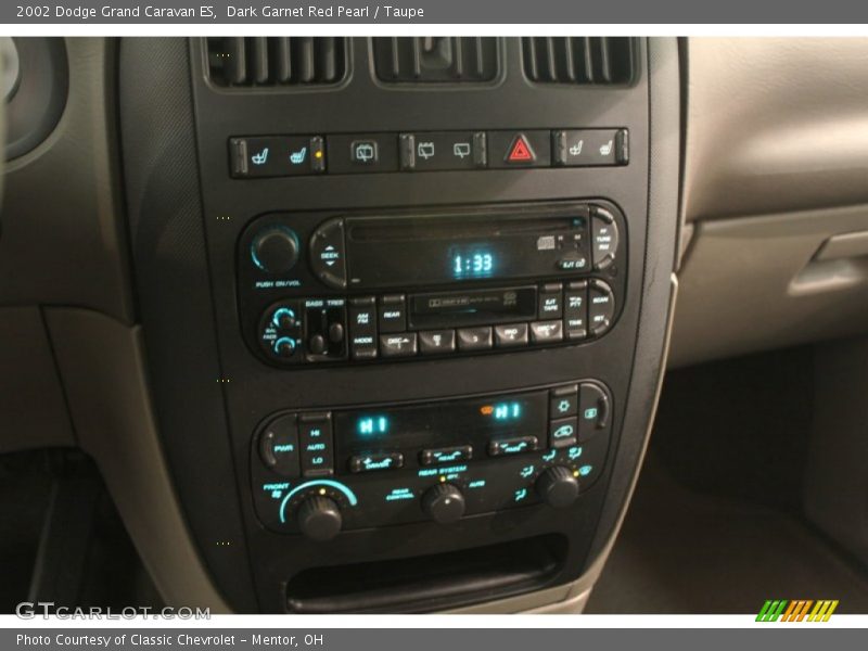 Dark Garnet Red Pearl / Taupe 2002 Dodge Grand Caravan ES