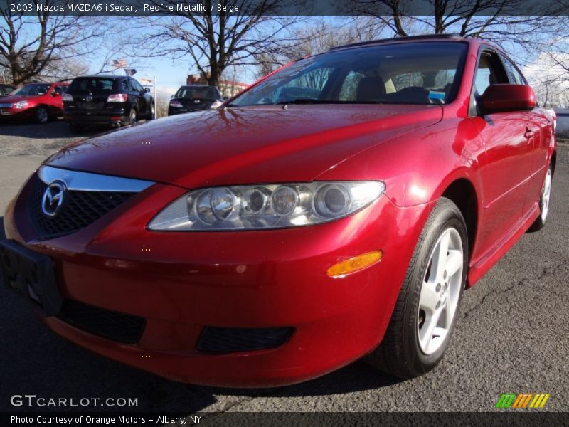 Redfire Metallic / Beige 2003 Mazda MAZDA6 i Sedan