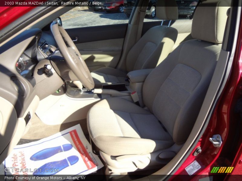 Redfire Metallic / Beige 2003 Mazda MAZDA6 i Sedan