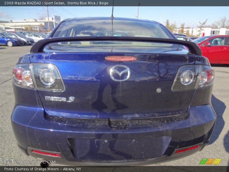 Stormy Blue Mica / Beige 2009 Mazda MAZDA3 i Sport Sedan