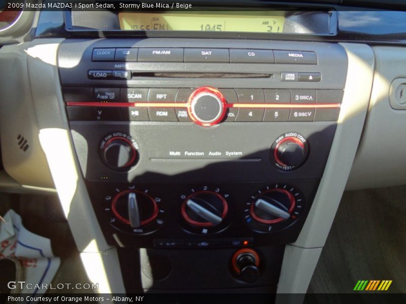 Stormy Blue Mica / Beige 2009 Mazda MAZDA3 i Sport Sedan