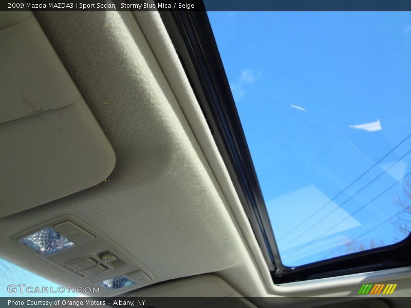 Stormy Blue Mica / Beige 2009 Mazda MAZDA3 i Sport Sedan