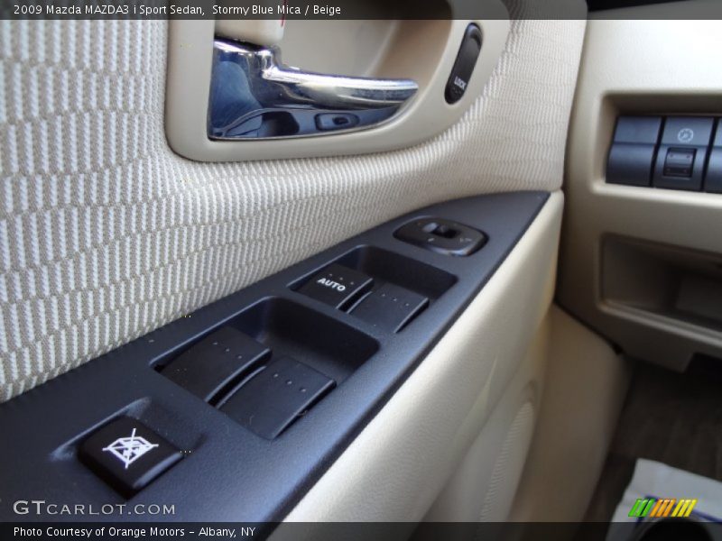 Stormy Blue Mica / Beige 2009 Mazda MAZDA3 i Sport Sedan
