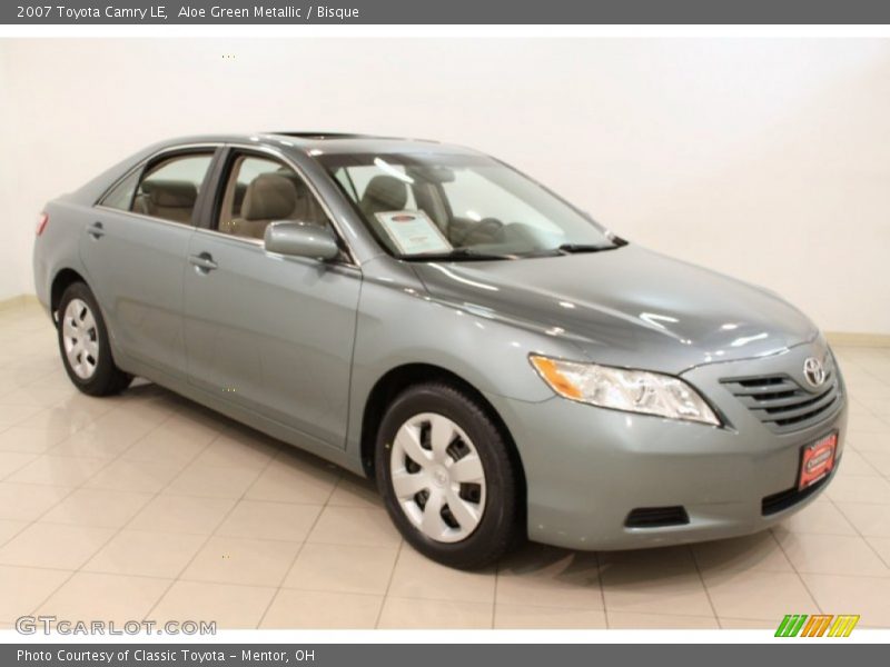 Aloe Green Metallic / Bisque 2007 Toyota Camry LE