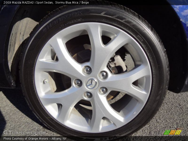 Stormy Blue Mica / Beige 2009 Mazda MAZDA3 i Sport Sedan