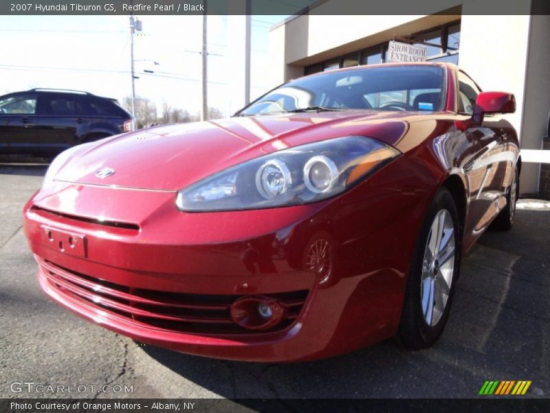 Redfire Pearl / Black 2007 Hyundai Tiburon GS