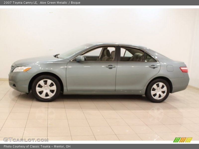 Aloe Green Metallic / Bisque 2007 Toyota Camry LE