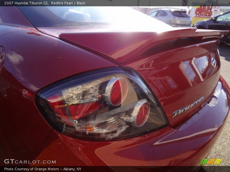 Redfire Pearl / Black 2007 Hyundai Tiburon GS