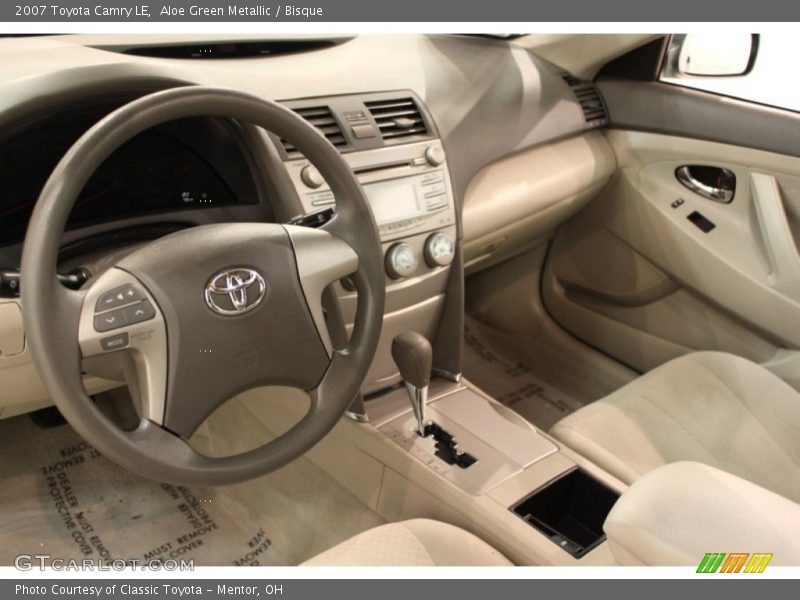Aloe Green Metallic / Bisque 2007 Toyota Camry LE