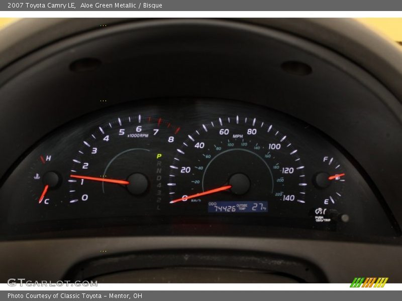 Aloe Green Metallic / Bisque 2007 Toyota Camry LE