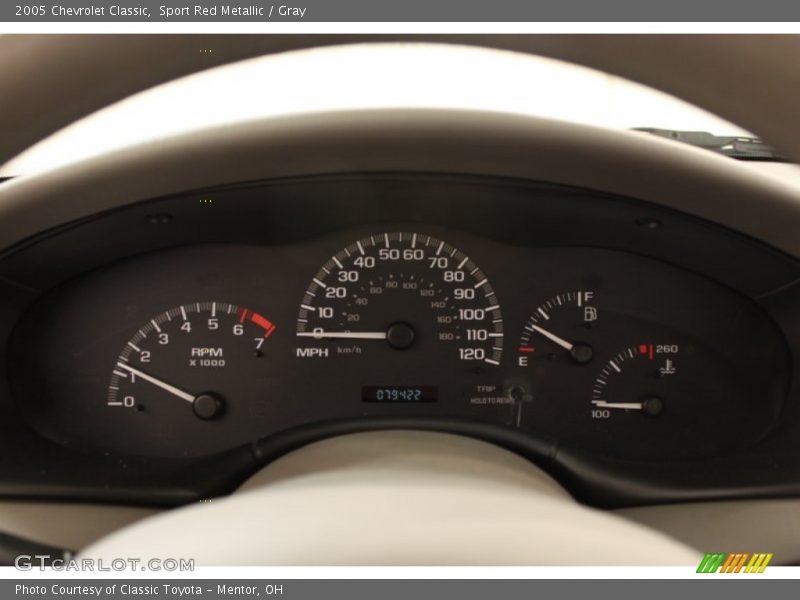 Sport Red Metallic / Gray 2005 Chevrolet Classic