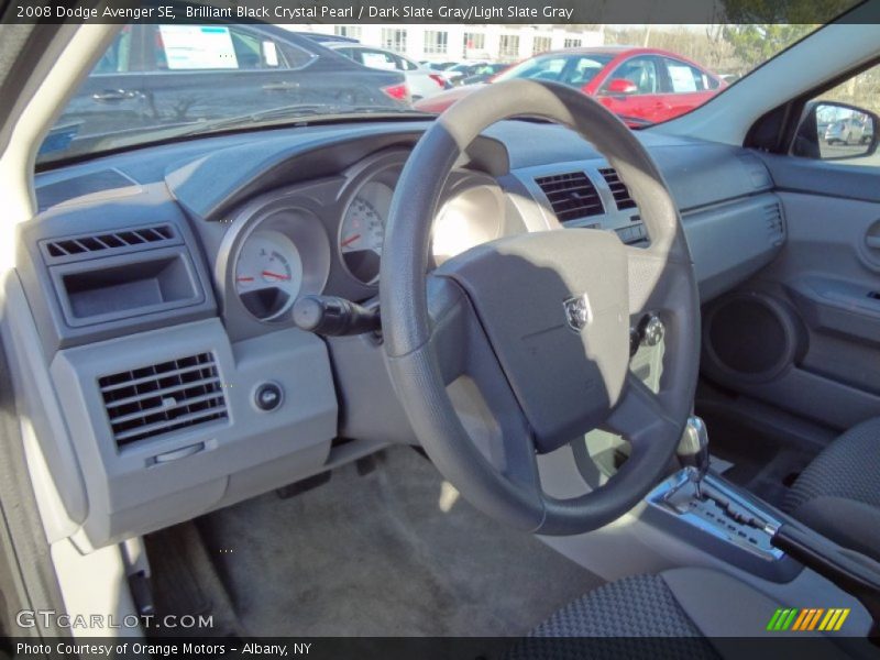 Brilliant Black Crystal Pearl / Dark Slate Gray/Light Slate Gray 2008 Dodge Avenger SE
