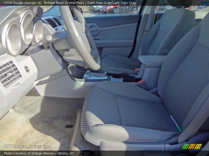 Brilliant Black Crystal Pearl / Dark Slate Gray/Light Slate Gray 2008 Dodge Avenger SE