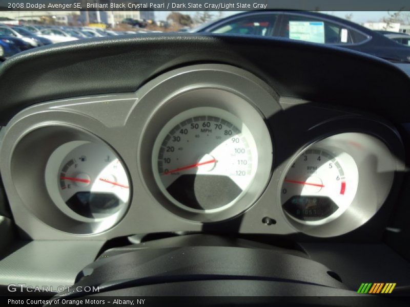 Brilliant Black Crystal Pearl / Dark Slate Gray/Light Slate Gray 2008 Dodge Avenger SE