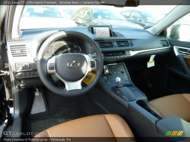 Obsidian Black / Caramel Nuluxe 2012 Lexus CT 200h Hybrid Premium