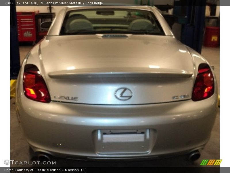 Millennium Silver Metallic / Ecru Beige 2003 Lexus SC 430