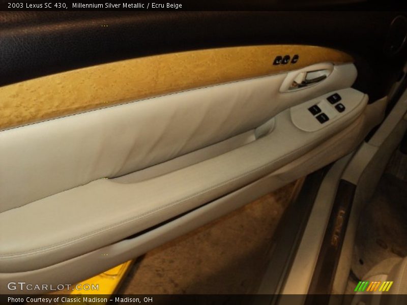 Millennium Silver Metallic / Ecru Beige 2003 Lexus SC 430