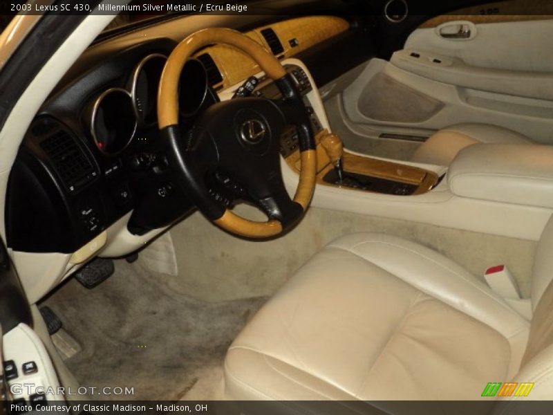 Millennium Silver Metallic / Ecru Beige 2003 Lexus SC 430