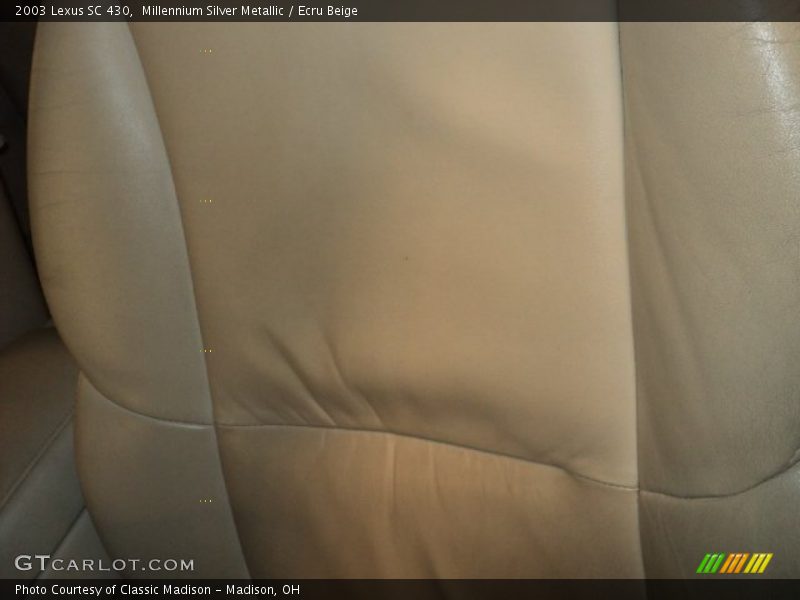 Millennium Silver Metallic / Ecru Beige 2003 Lexus SC 430