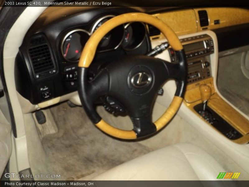 Millennium Silver Metallic / Ecru Beige 2003 Lexus SC 430