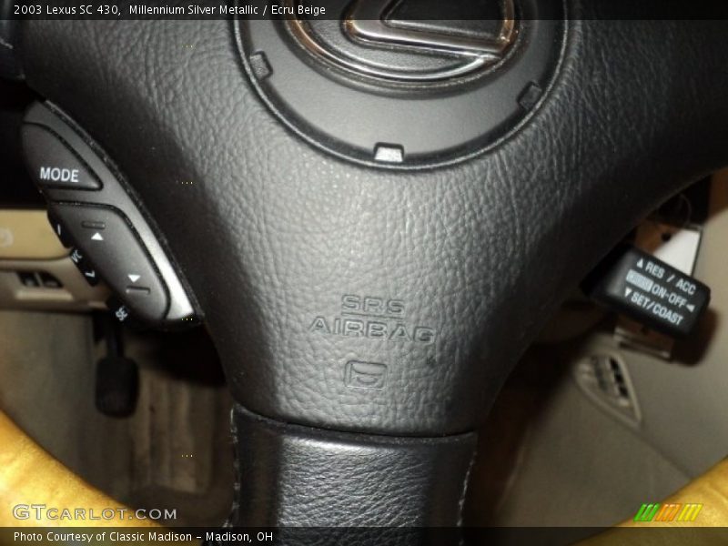 Millennium Silver Metallic / Ecru Beige 2003 Lexus SC 430