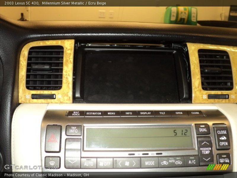 Millennium Silver Metallic / Ecru Beige 2003 Lexus SC 430