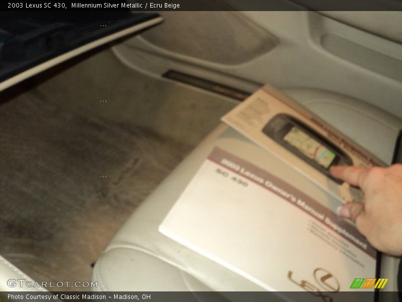 Millennium Silver Metallic / Ecru Beige 2003 Lexus SC 430