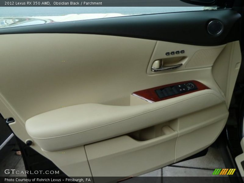 Obsidian Black / Parchment 2012 Lexus RX 350 AWD