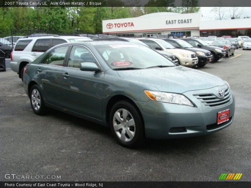 Aloe Green Metallic / Bisque 2007 Toyota Camry LE