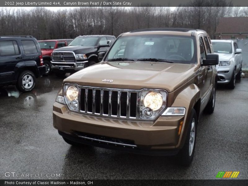Canyon Brown Pearl / Dark Slate Gray 2012 Jeep Liberty Limited 4x4