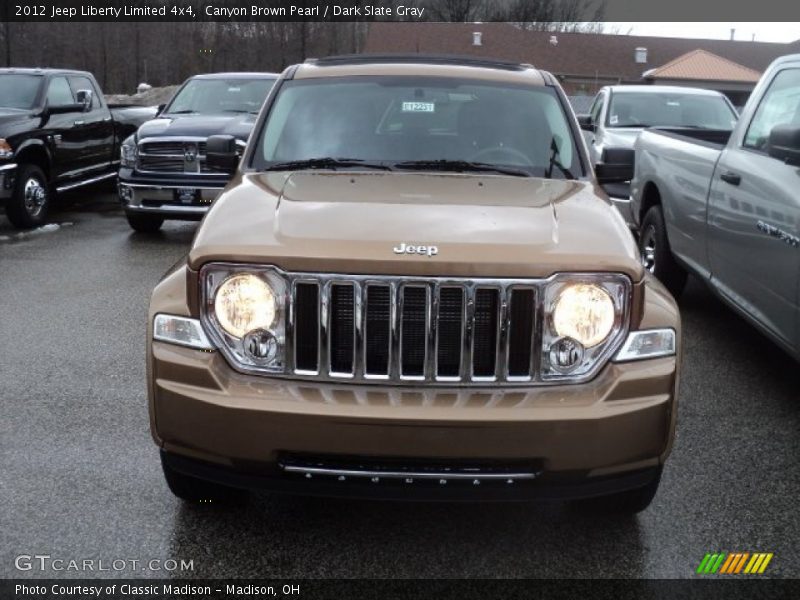 Canyon Brown Pearl / Dark Slate Gray 2012 Jeep Liberty Limited 4x4