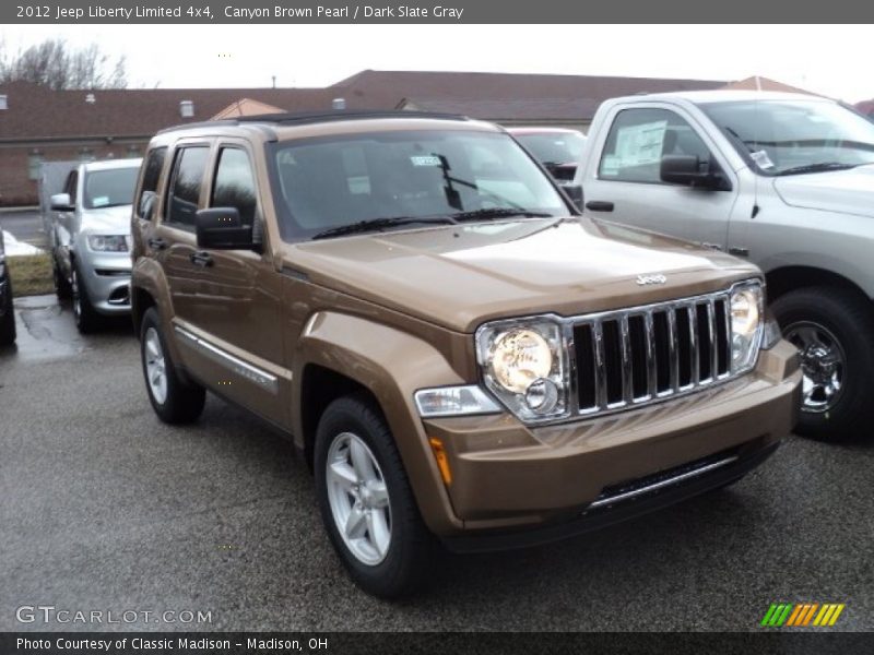 Canyon Brown Pearl / Dark Slate Gray 2012 Jeep Liberty Limited 4x4