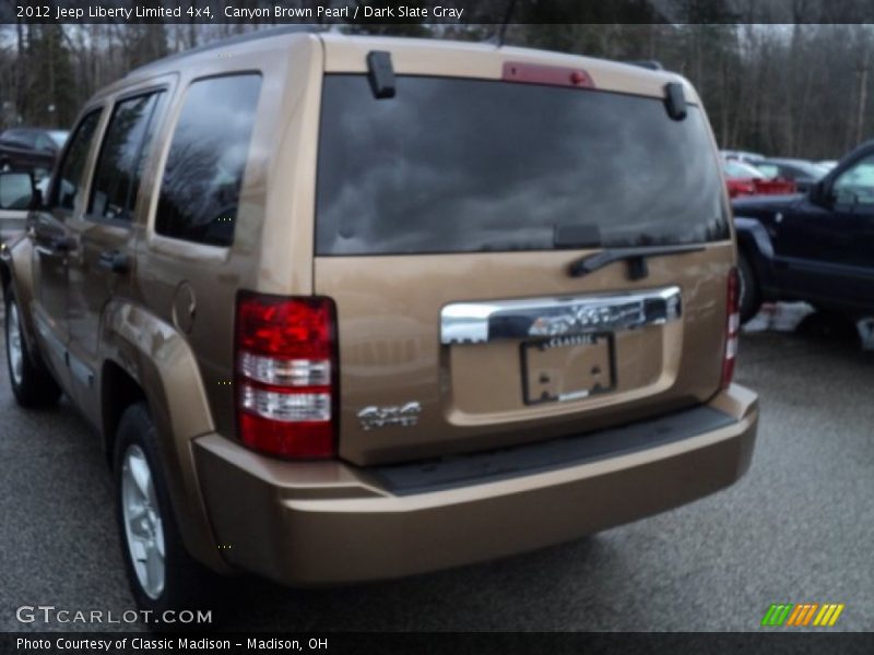 Canyon Brown Pearl / Dark Slate Gray 2012 Jeep Liberty Limited 4x4