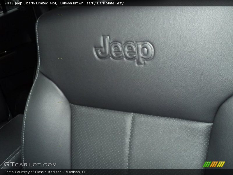 Canyon Brown Pearl / Dark Slate Gray 2012 Jeep Liberty Limited 4x4